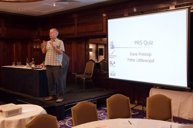 Dave Princep officiating the PRS Quiz