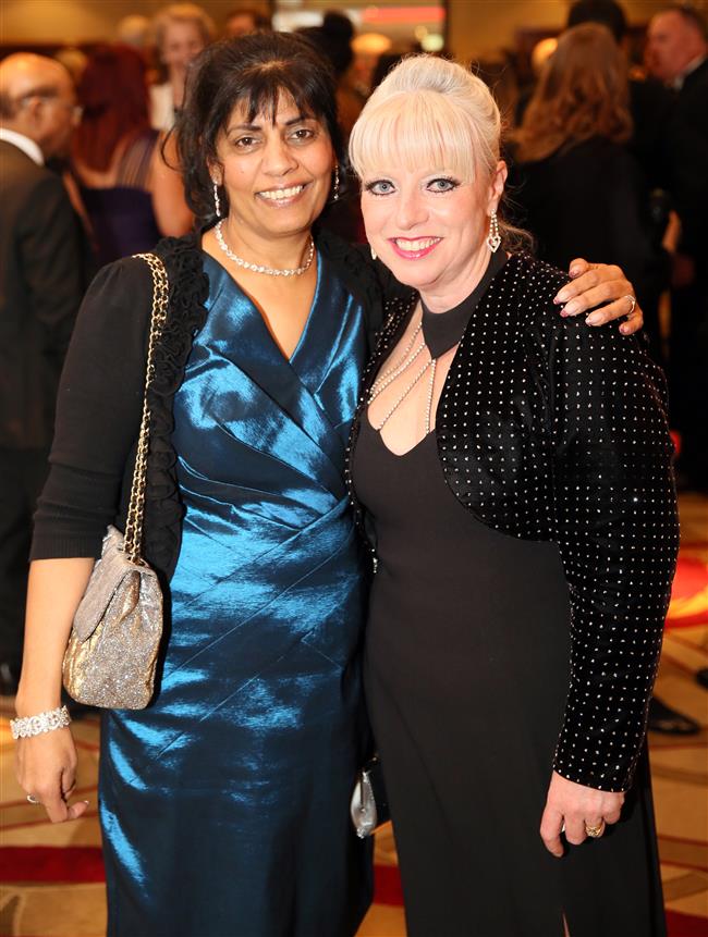 Hasmita Reardon & Maxine Fothergill at the champagne reception