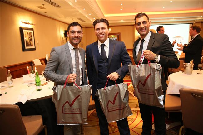 Caridon boys flashing their LLAS bags with goodies