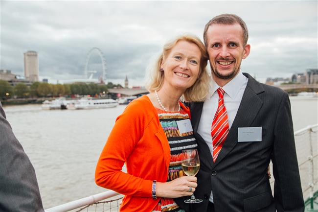 David and Gill from TFP at the drink reception