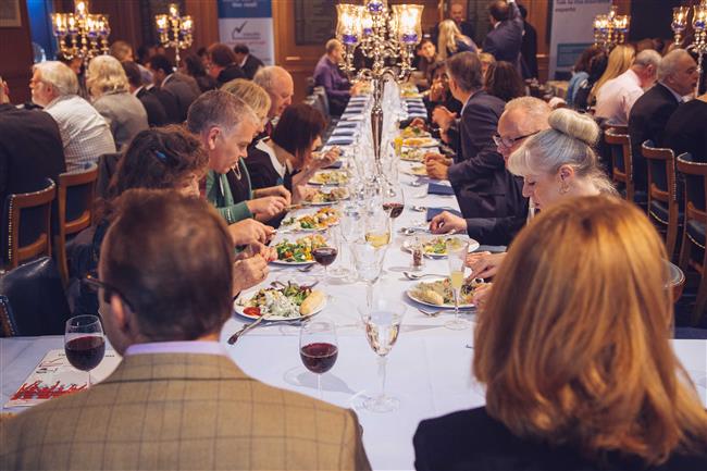 Guests seated for their dinner