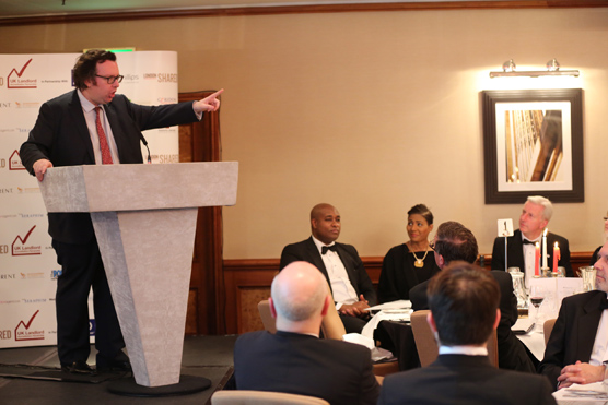 Richard Blakeway speaking to an attentive audience